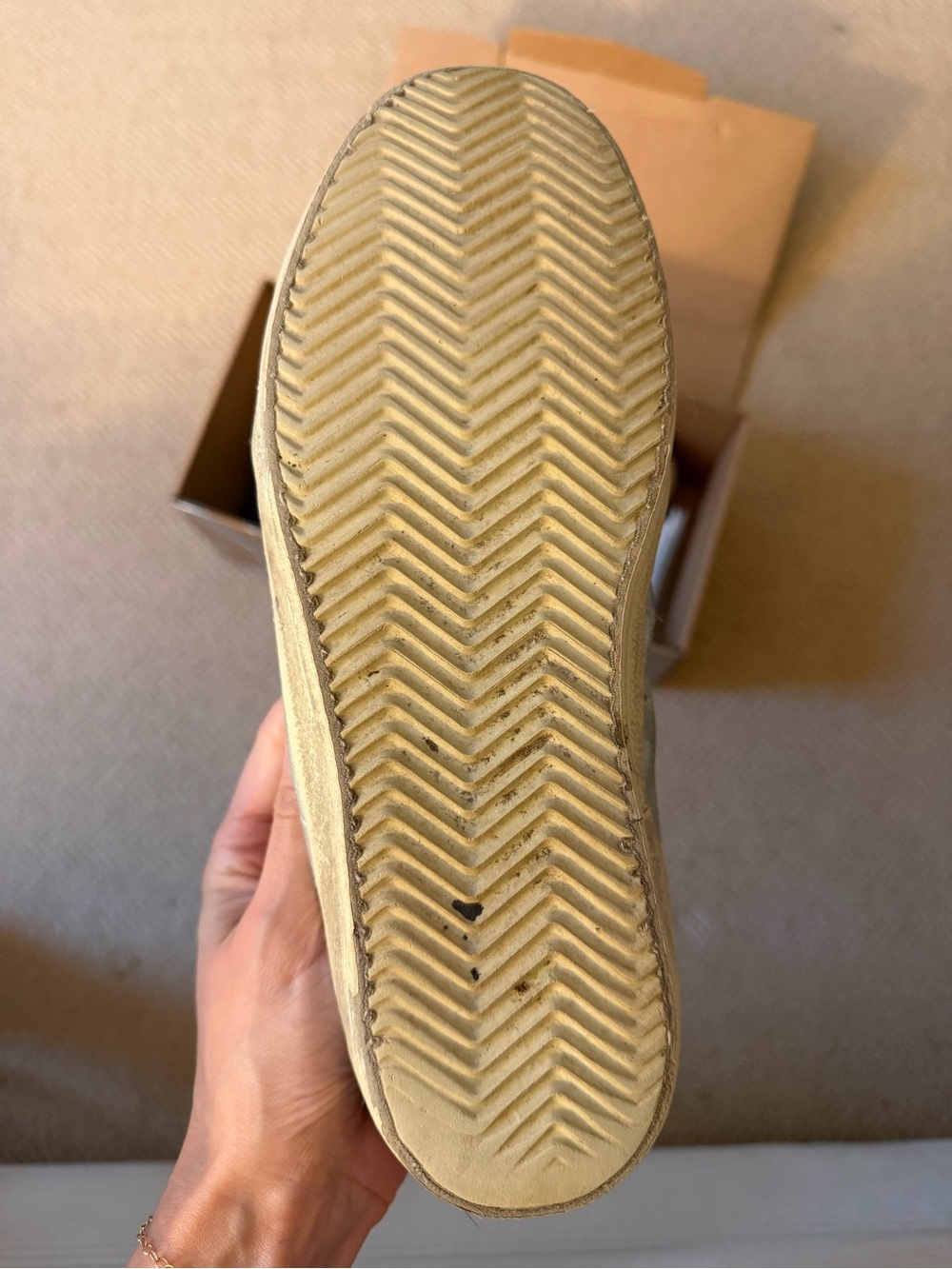 Golden Goose Gold and Silver Hi-Star Sneakers - Picture 7 of 11